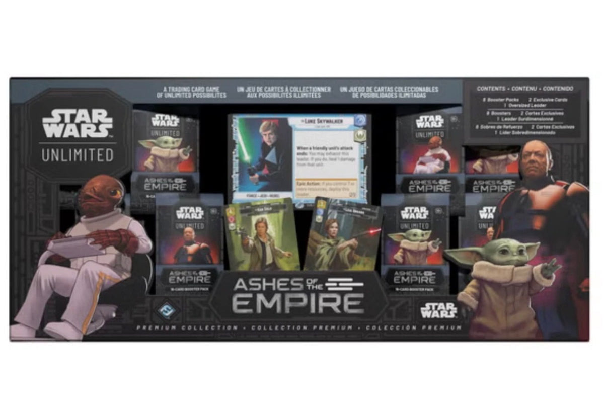 Star Wars Ashes of the Empire Super Box 8 Packs + 2 Exclusive Cards