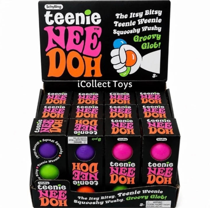 NeeDoh Teenie NeeDoh 3-Pack Viral Squishy Schylling- color may vary