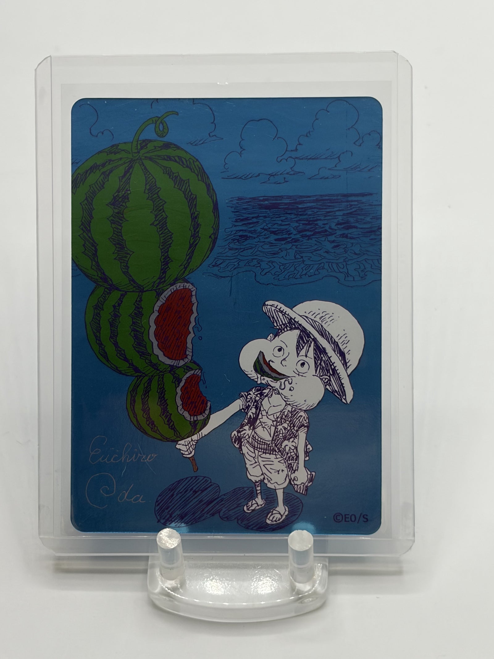 2026 Shueisha NatsuComi MetaKira Watermelon Luffy Promo Foil