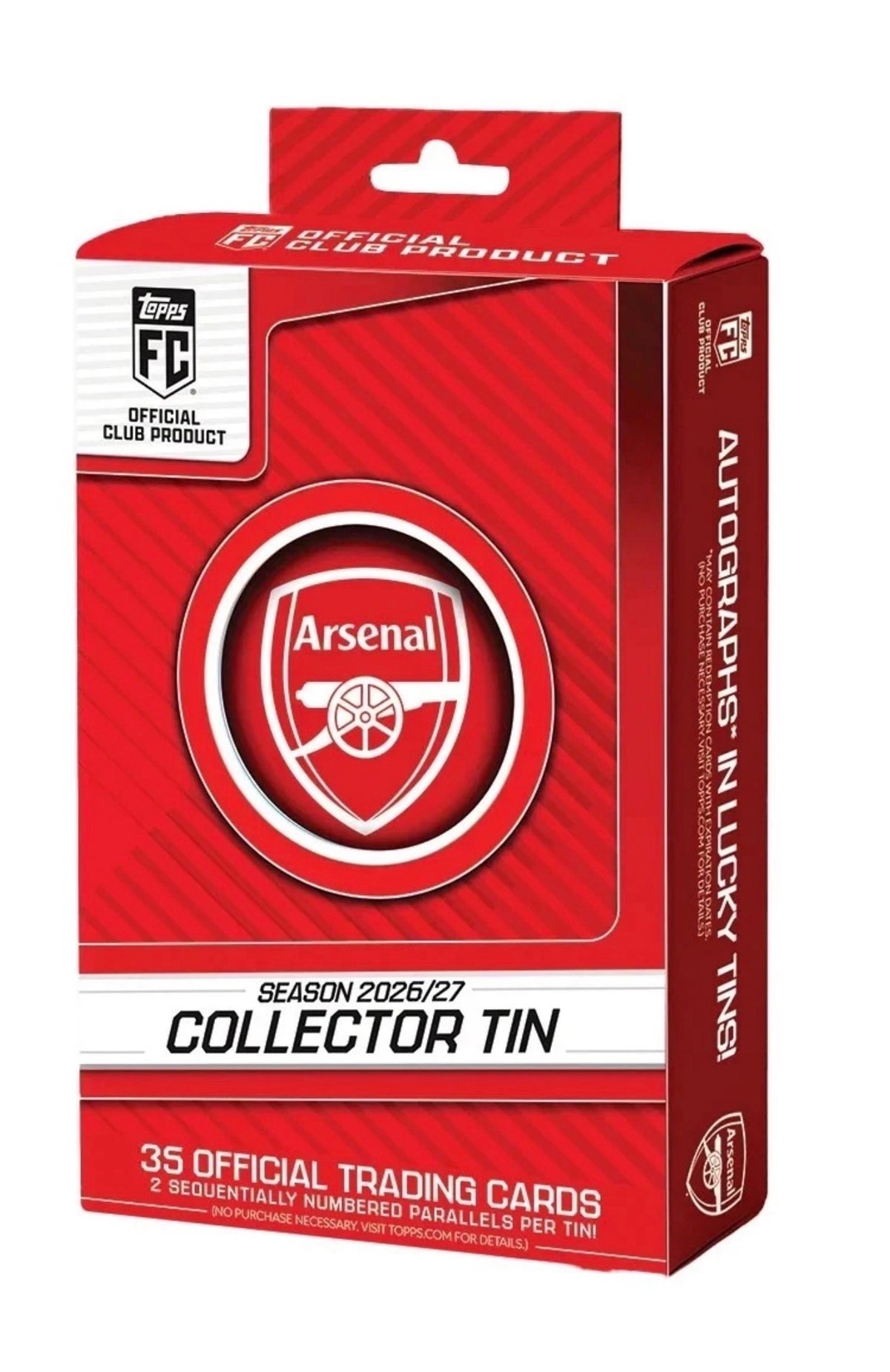 2026-27 Topps Arsenal Soccer Collector Tin Soccer