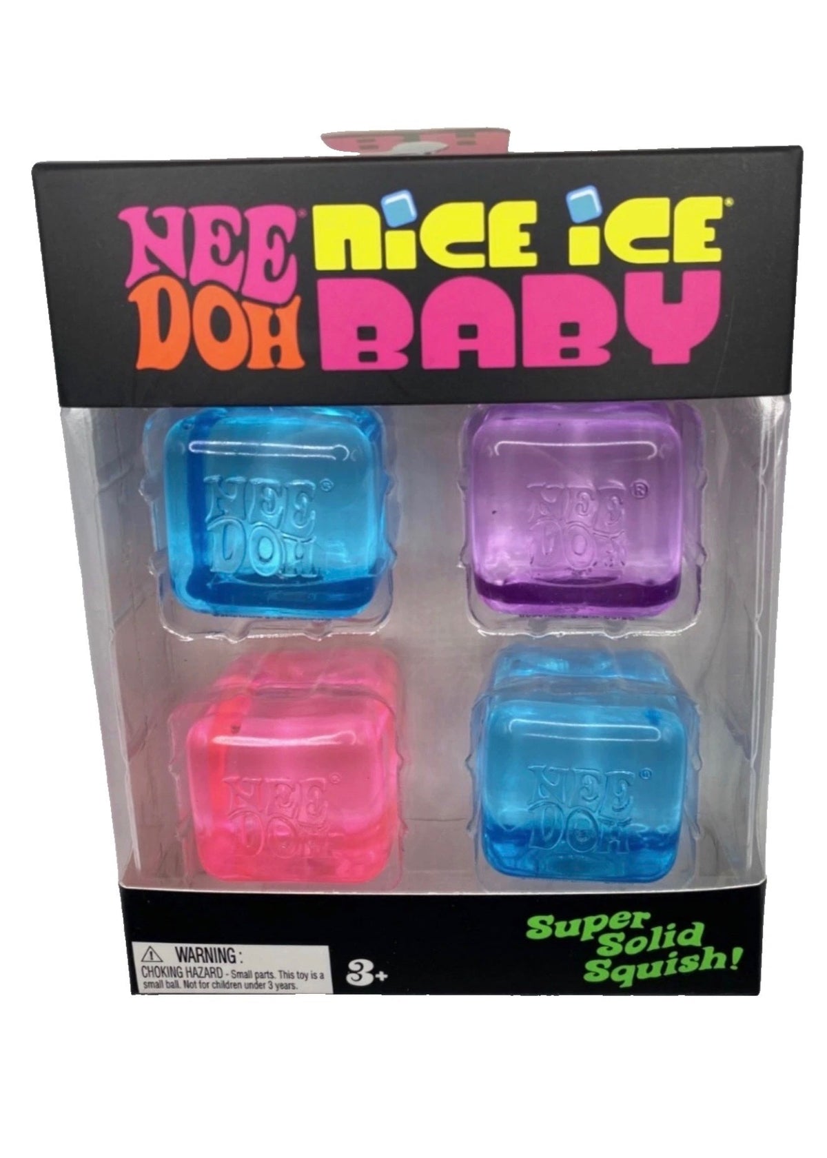 Schylling NeeDoh Nice Ice Baby 4 pack Nee Doh Mini Nice Cube Pink Blue Purple