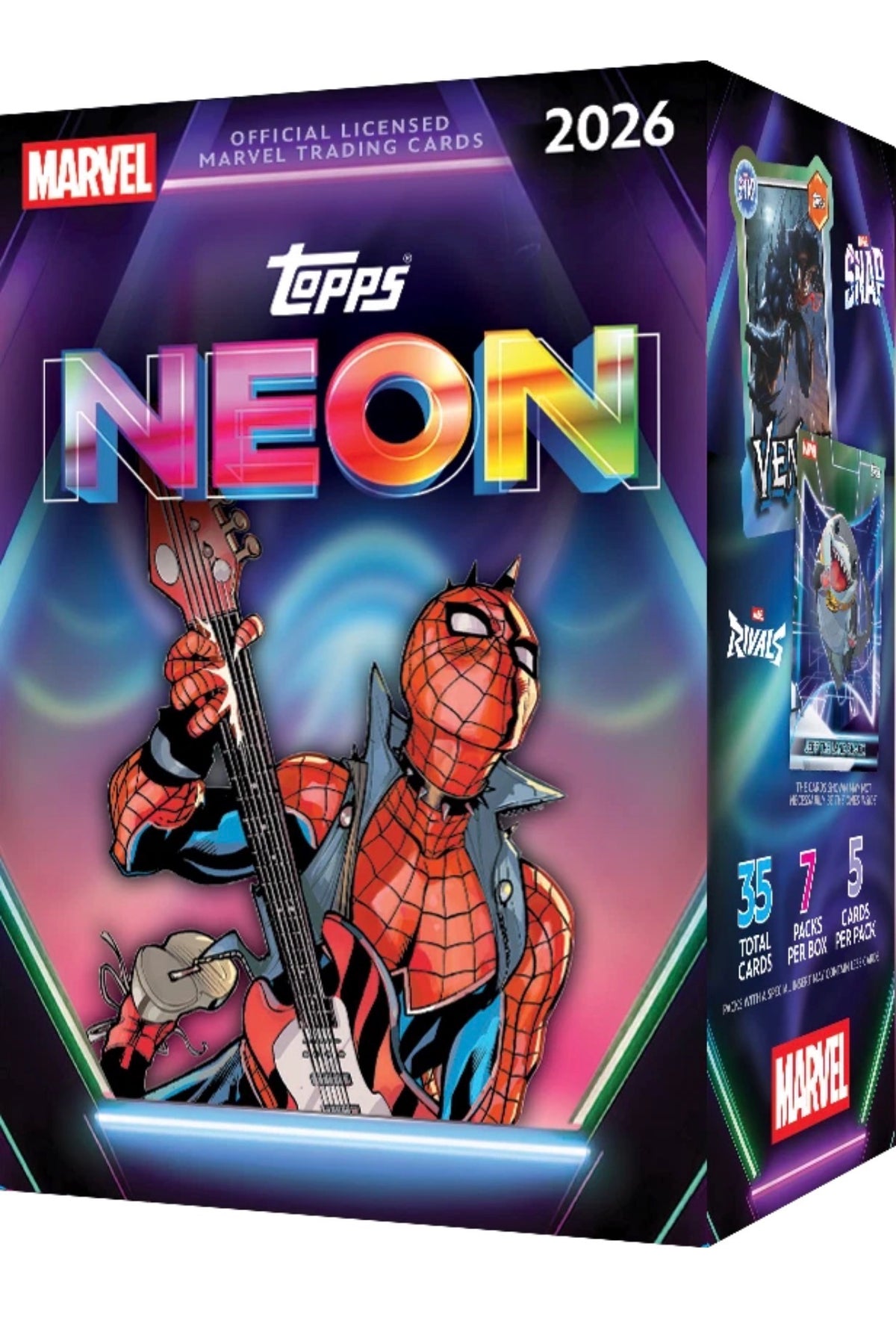 Marvel Topps Neon 2026 Sealed Trading Card Box Booster Box