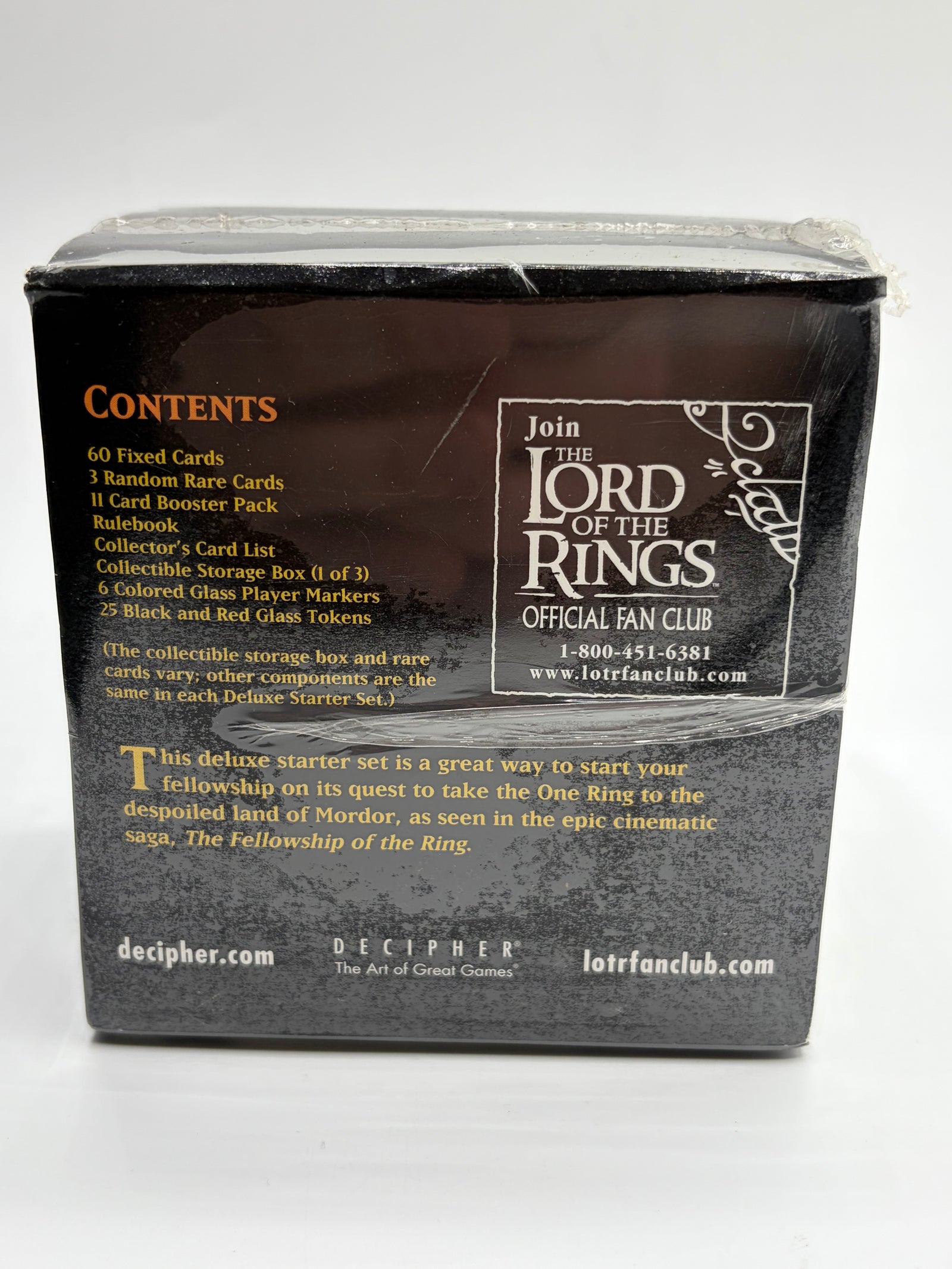 Lord of the Rings TCG CCG Fellowship Ring LotR Deluxe Starter Deck NEW SEALED