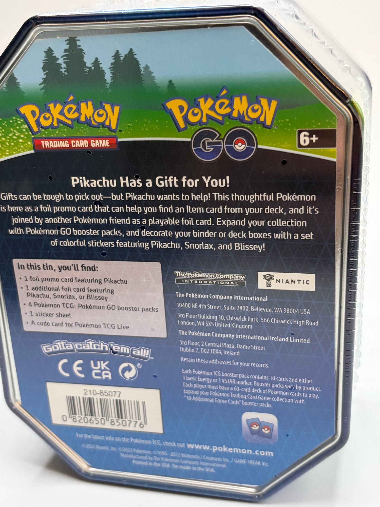 Pokémon TCG: Pokémon GO Tin - Pikachu