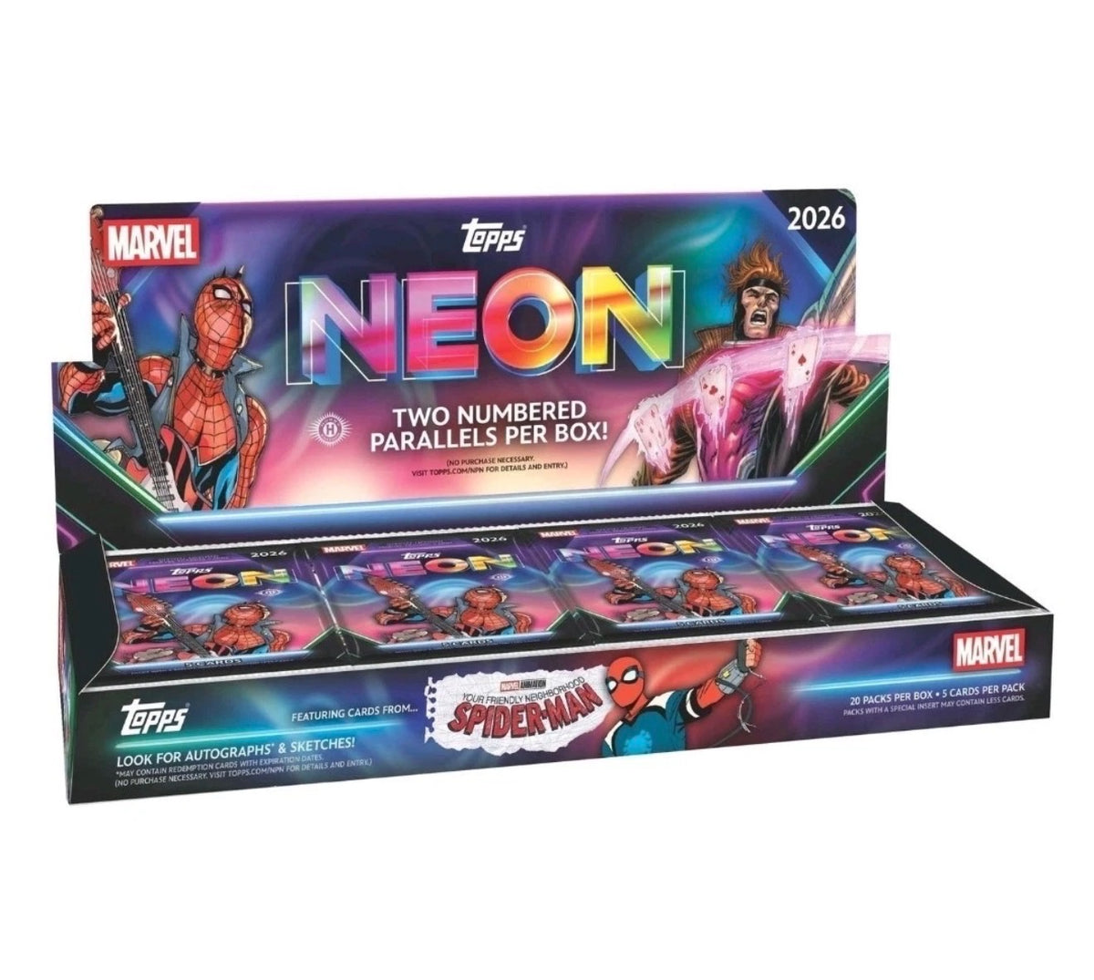 2026 TOPPS MARVEL NEON HOBBY BOX