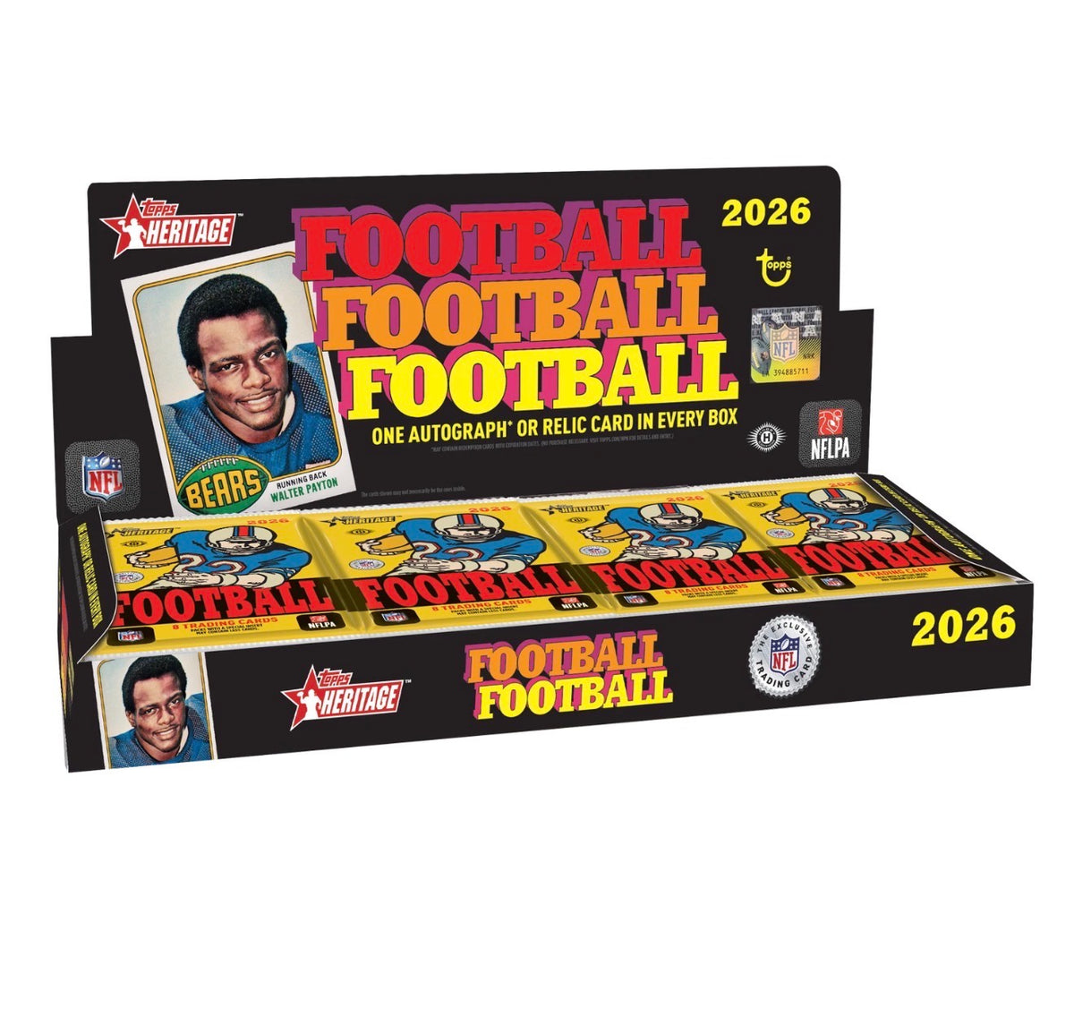 2026 TOPPS HERITAGE FOOTBALL HOBBY BOX  NFL