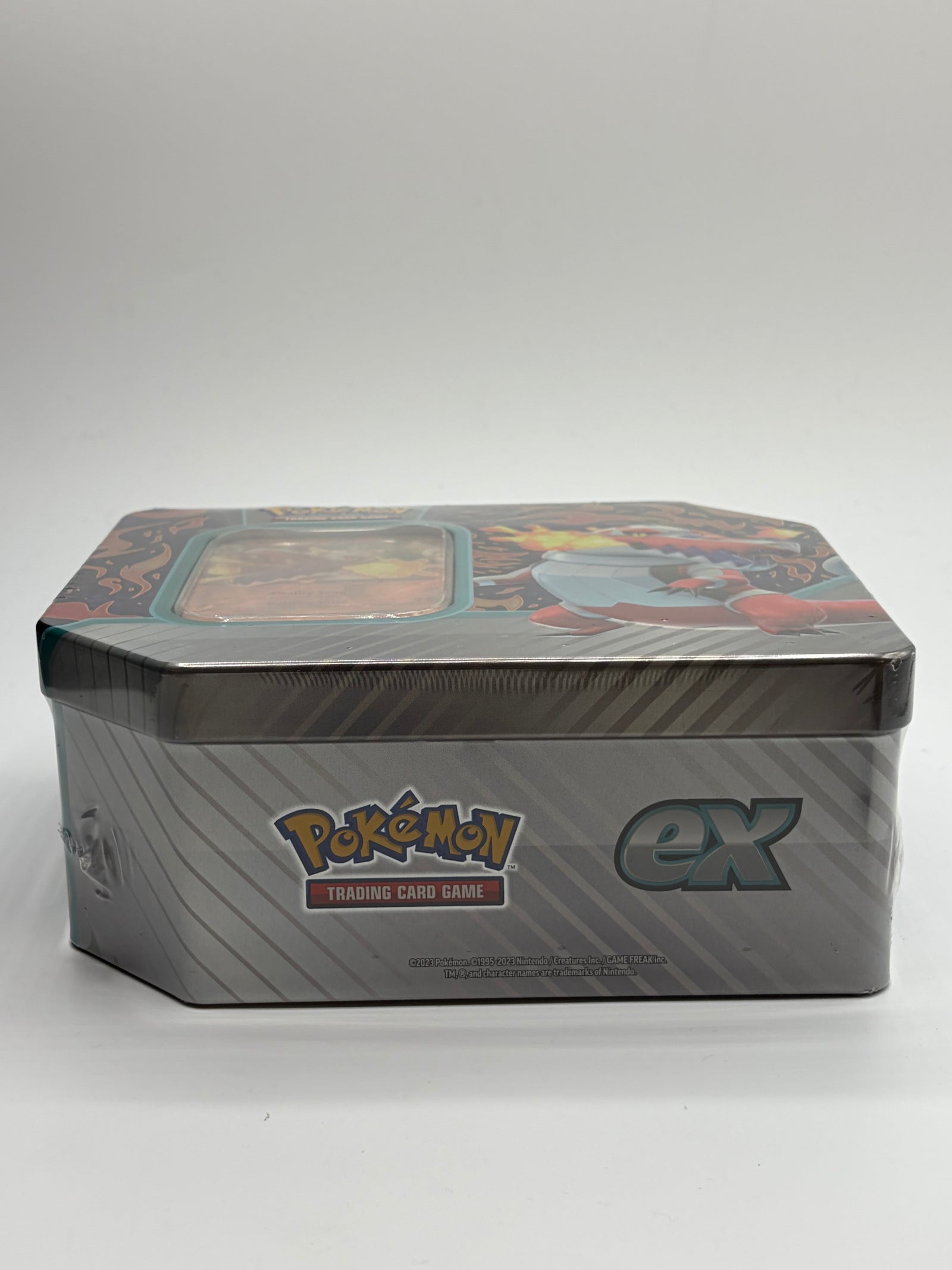 Pokemon TCG Paldea Partners Skeledirge EX Tin 5 Booster Packs Factory Sealed