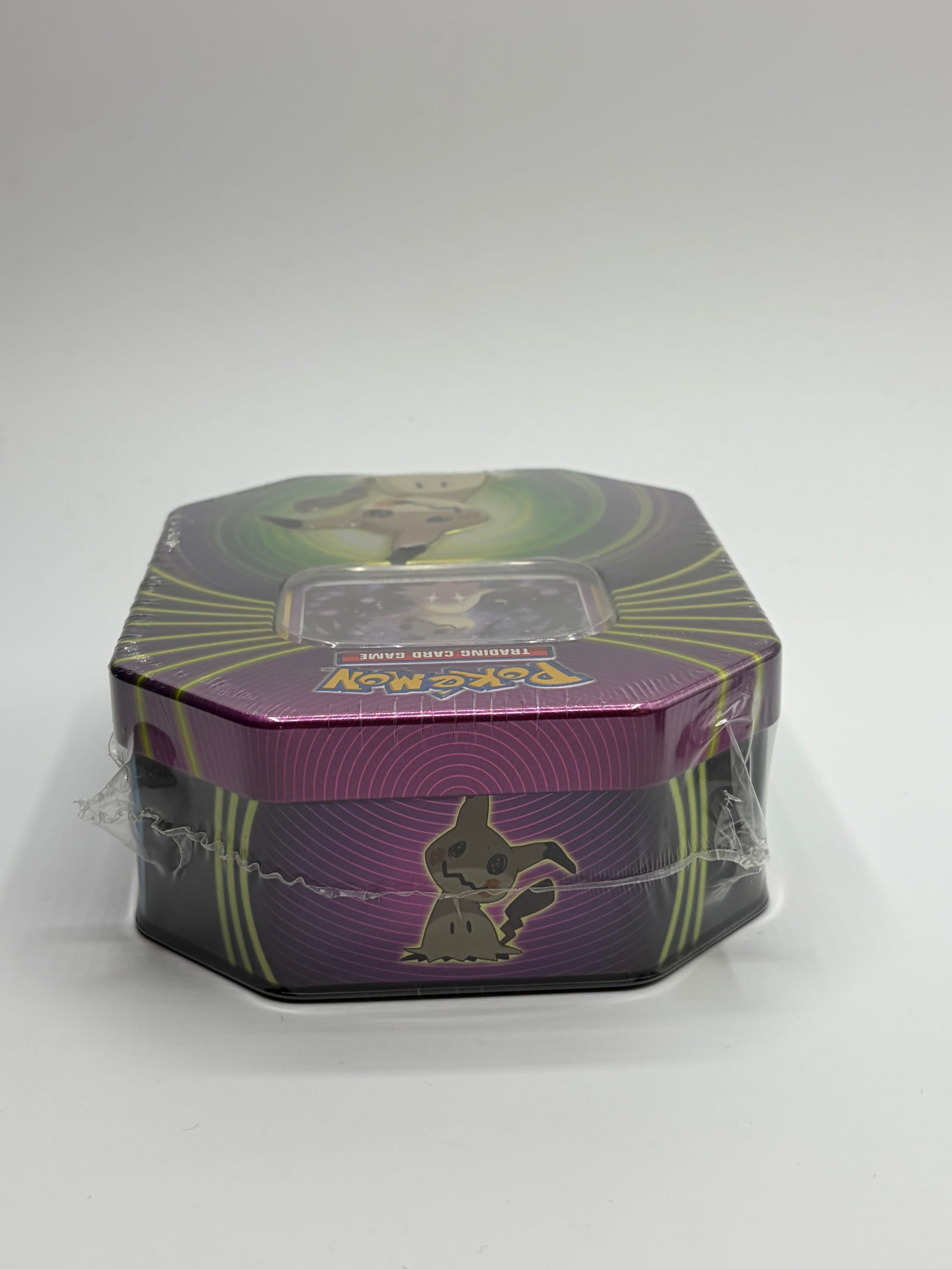 Pokémon Trading Card Game Mighty Mysterious Tin featuring Mimikyu Factory Sealed