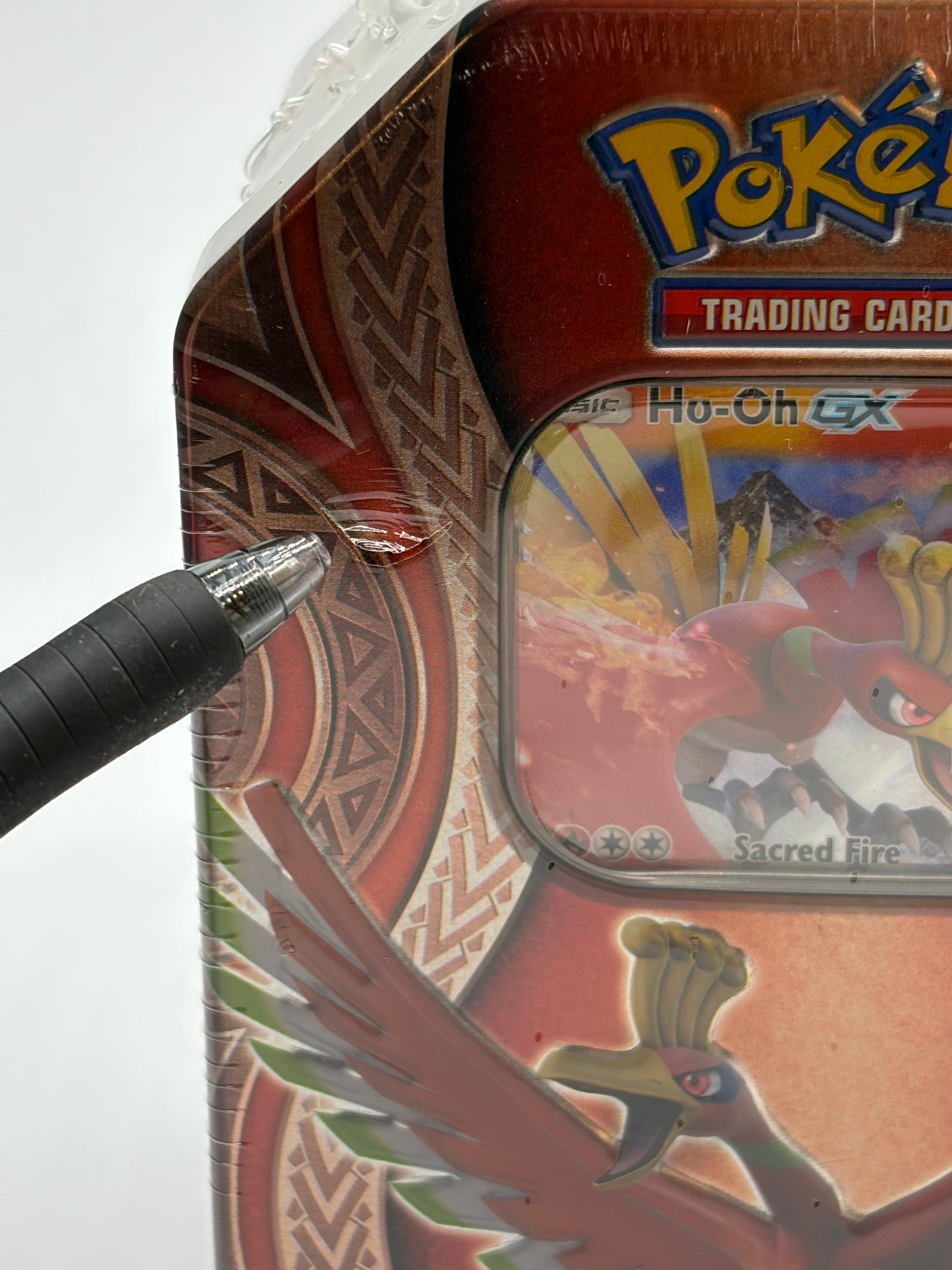 Sealed Pokémon TCG Tin- Ho-Oh GX Mysterious PowersTin