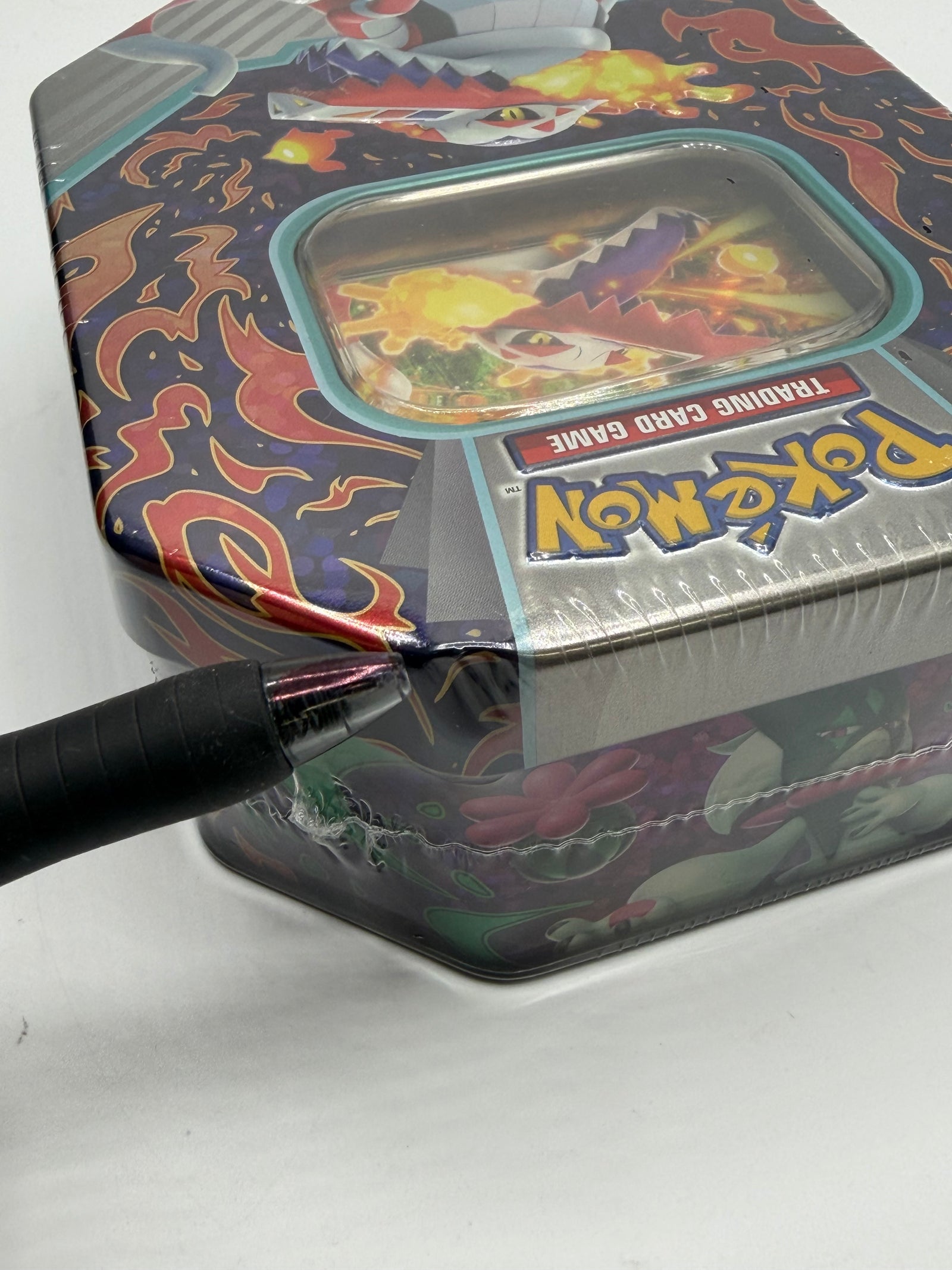 Sealed Pokemon TCG Paldea Partners Tin featuring Skeledirge ex