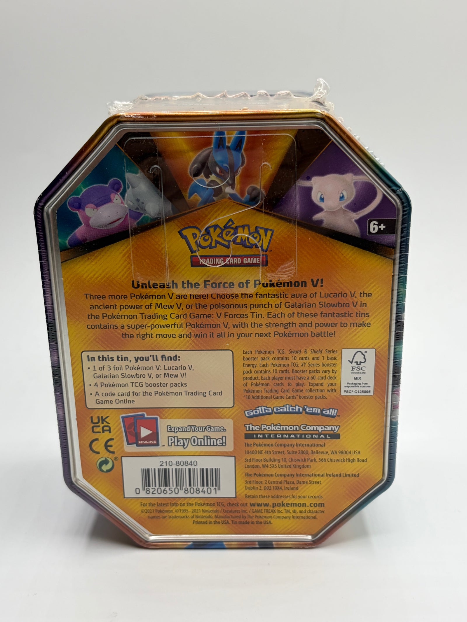 Pokemon TCG:  Lucario V Tin Sealed