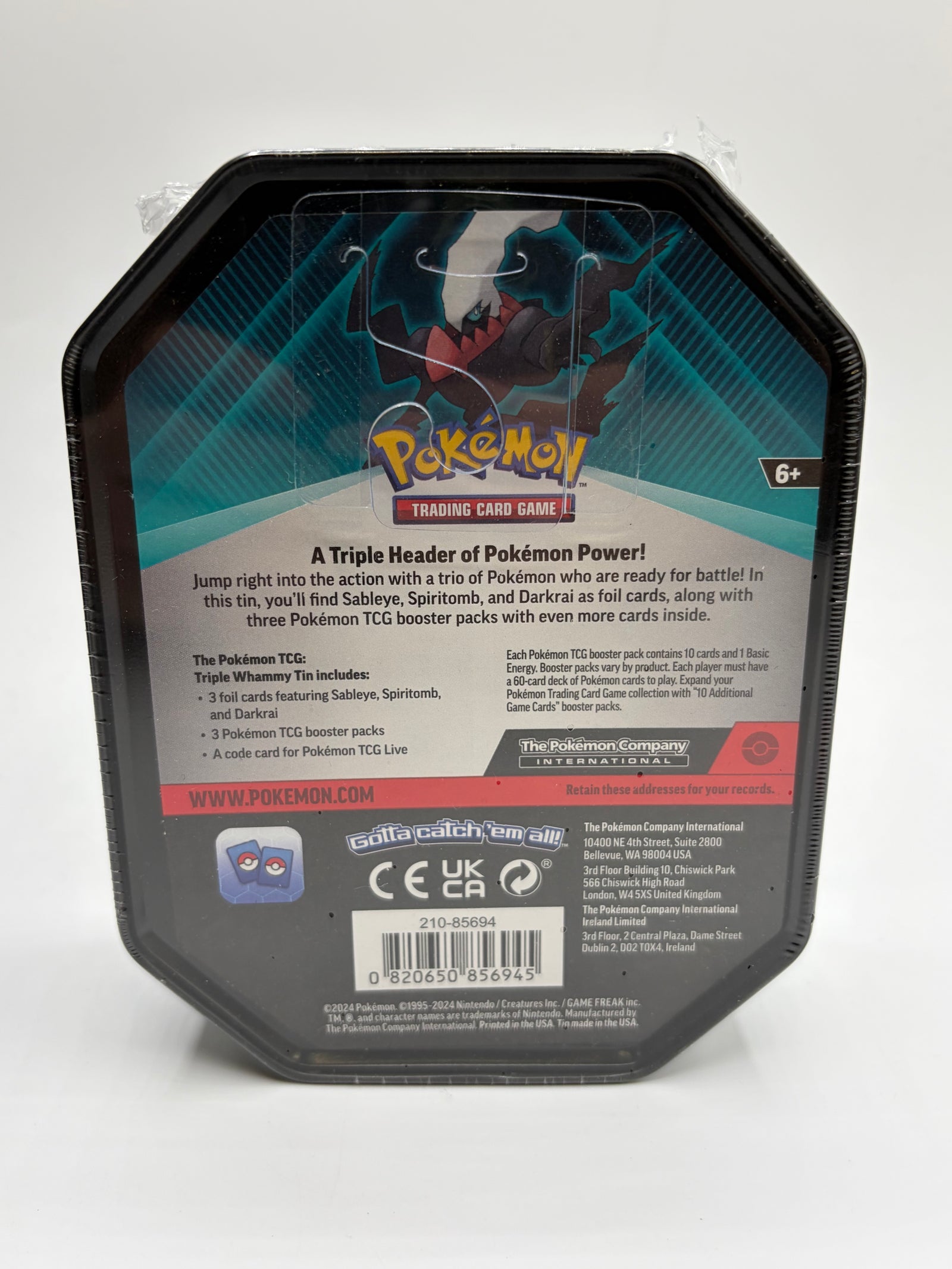Pokémon TCG Tin DARKRAI Factory Sealed