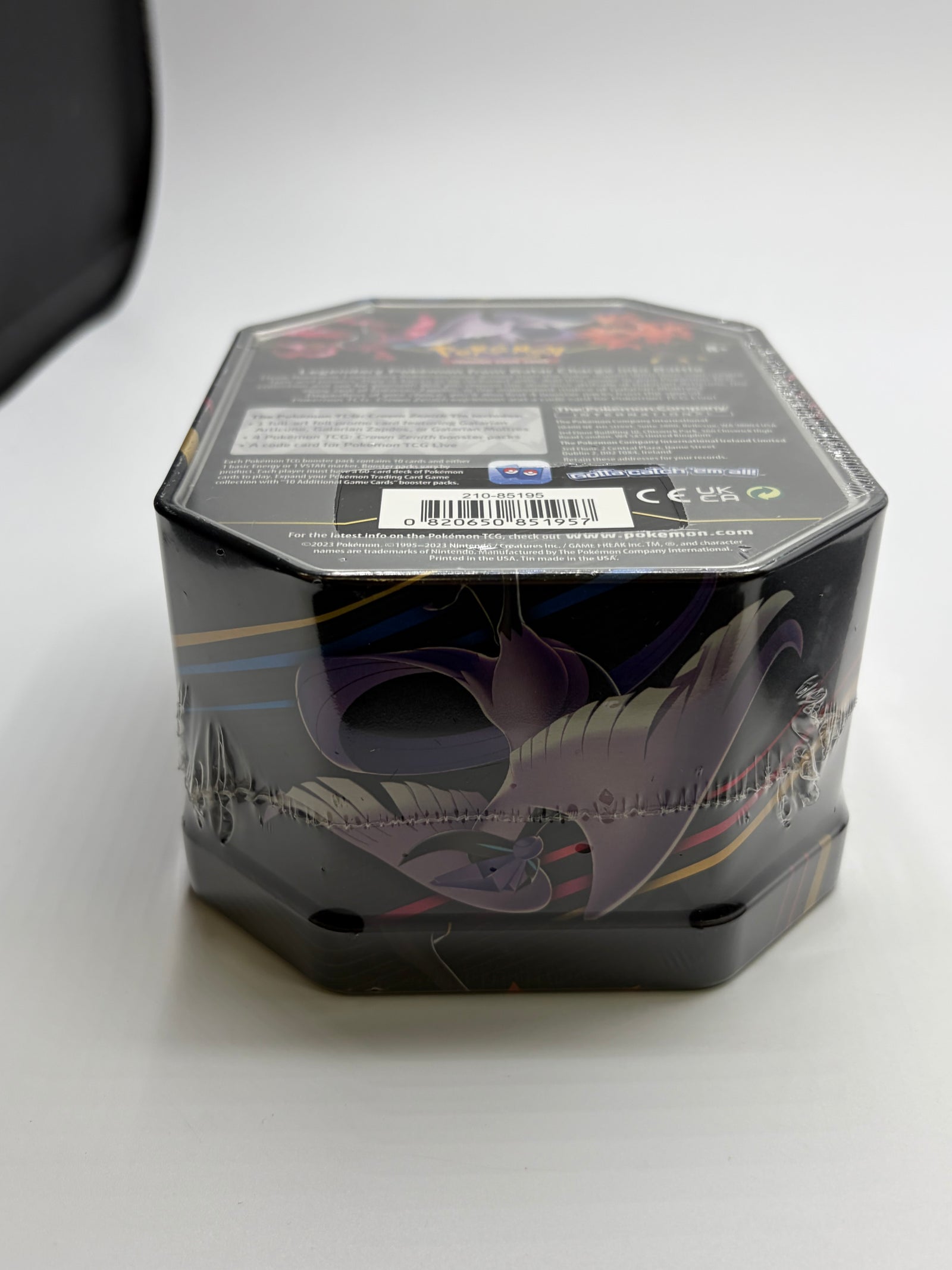 Pokemon TCG 2023 Crown Zenith SWSH Galarian Zapdos Tin SEALED