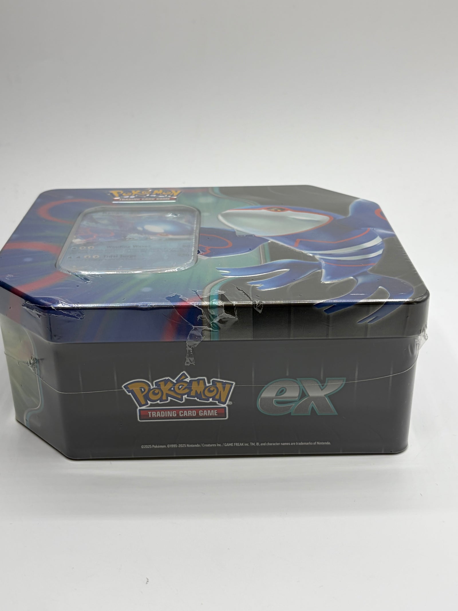 Pokémon TCG Azure Legends Tin Kyogre ex Sealed
