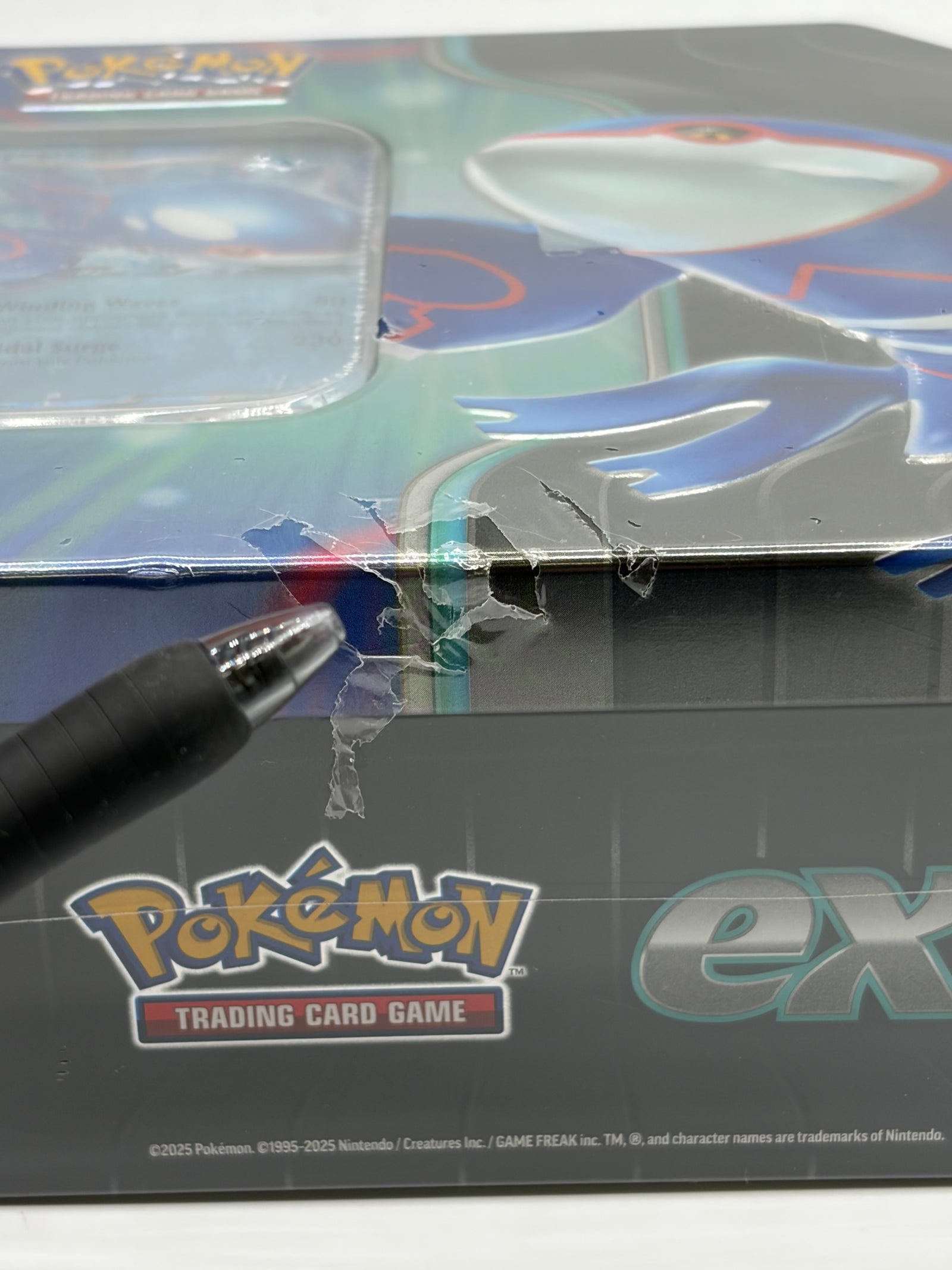 Pokémon TCG Azure Legends Tin Kyogre ex Sealed