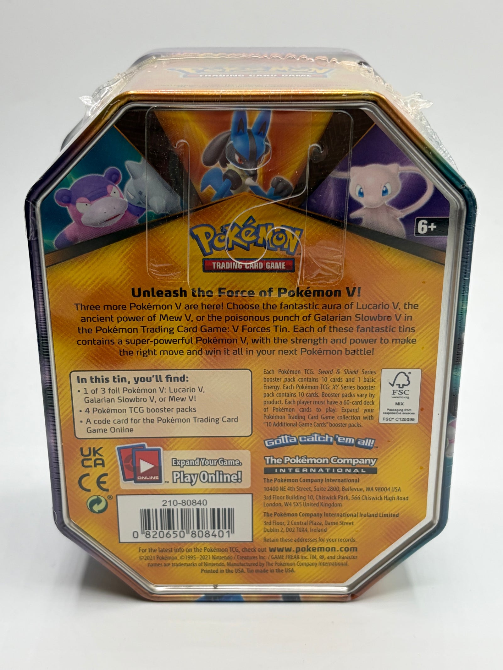 Pokemon Galarian Slowbro V Tin Sealed