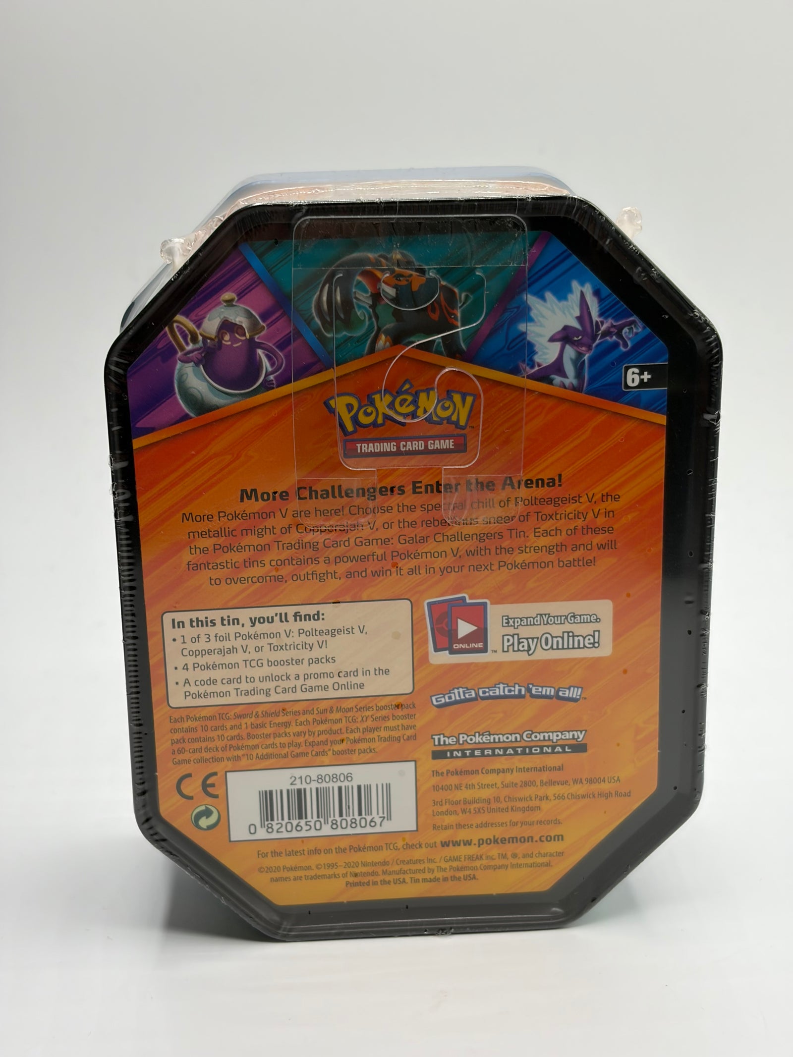 Pokémon TCG: Galar Challengers Tin - Toxtricity V