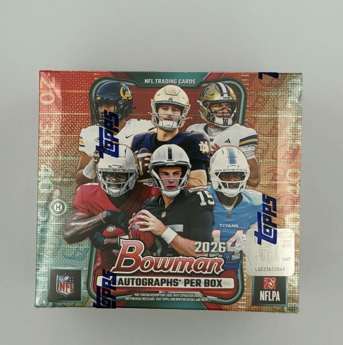 2026 Bowman Football Jumbo Box Sealed - 4 AUTOS PER
