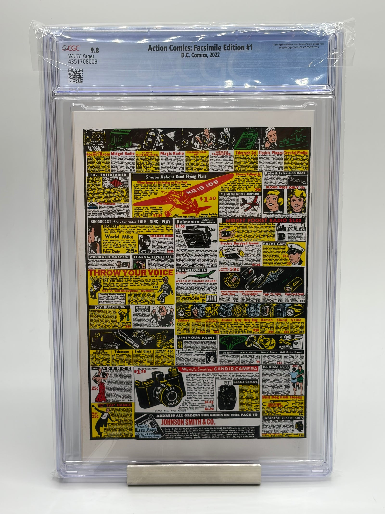Action Comics: Facsimile Edition #1 CGC 9.8 WP, Reprints Action Comics