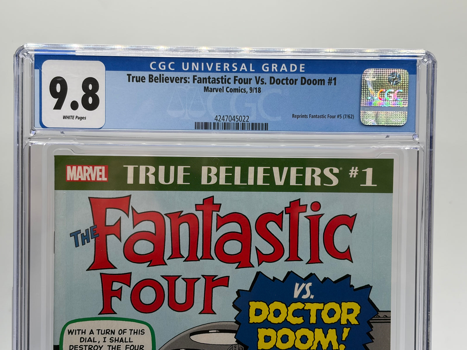 CGC 9.8 MINT~ 1962 FANTASTIC FOUR # 5 1ST DR DOOM True Believers Reprint 2018