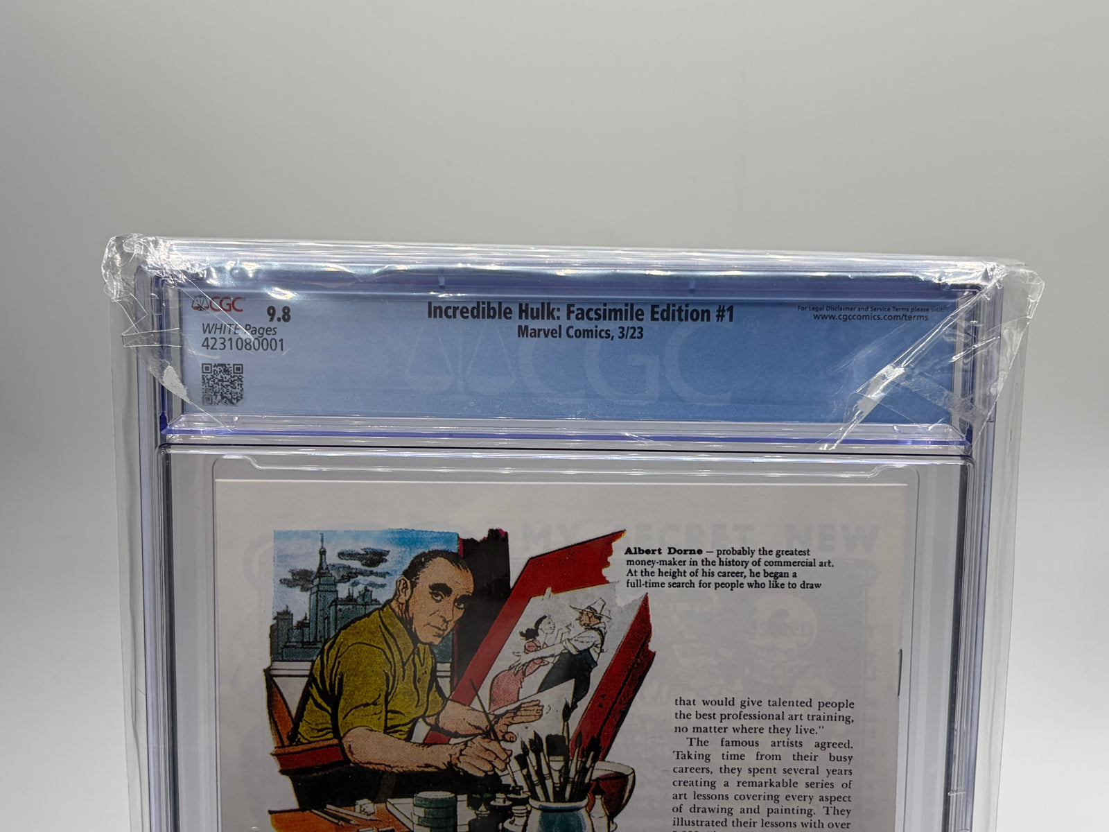 CGC 9.8 The Incredible Hulk Facsimile Edition #1 Comic Book 2023 - Marvel Kirby