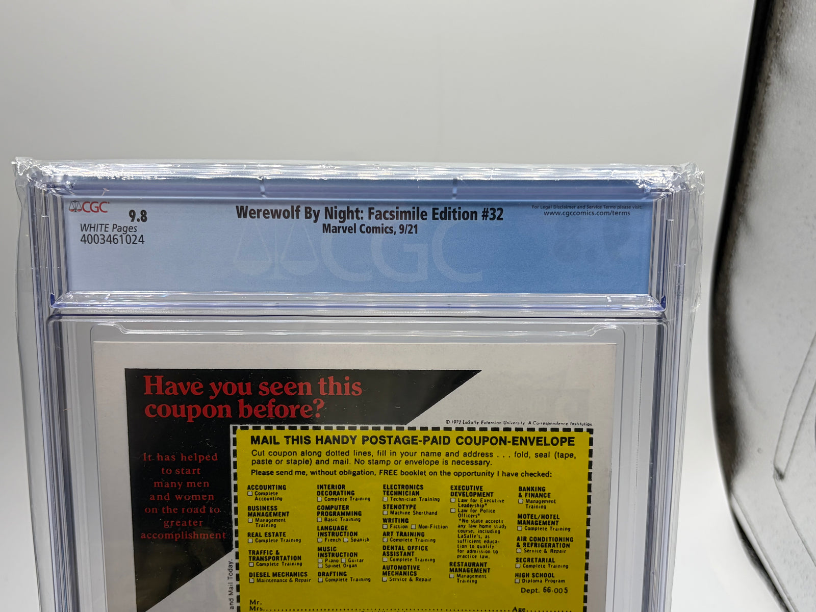 Marvel Comics Werewolf By Night #32 Facsimile Edition CGC 9.8 Moon Knight