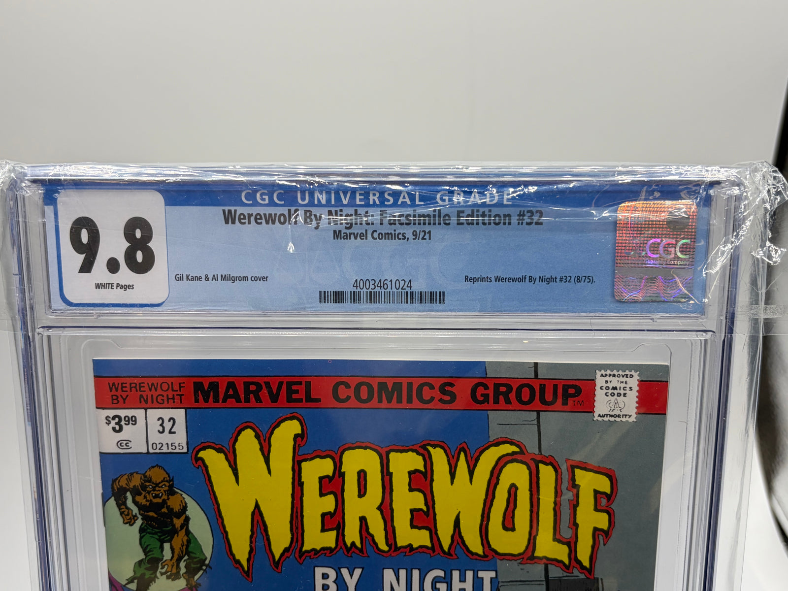 Marvel Comics Werewolf By Night #32 Facsimile Edition CGC 9.8 Moon Knight