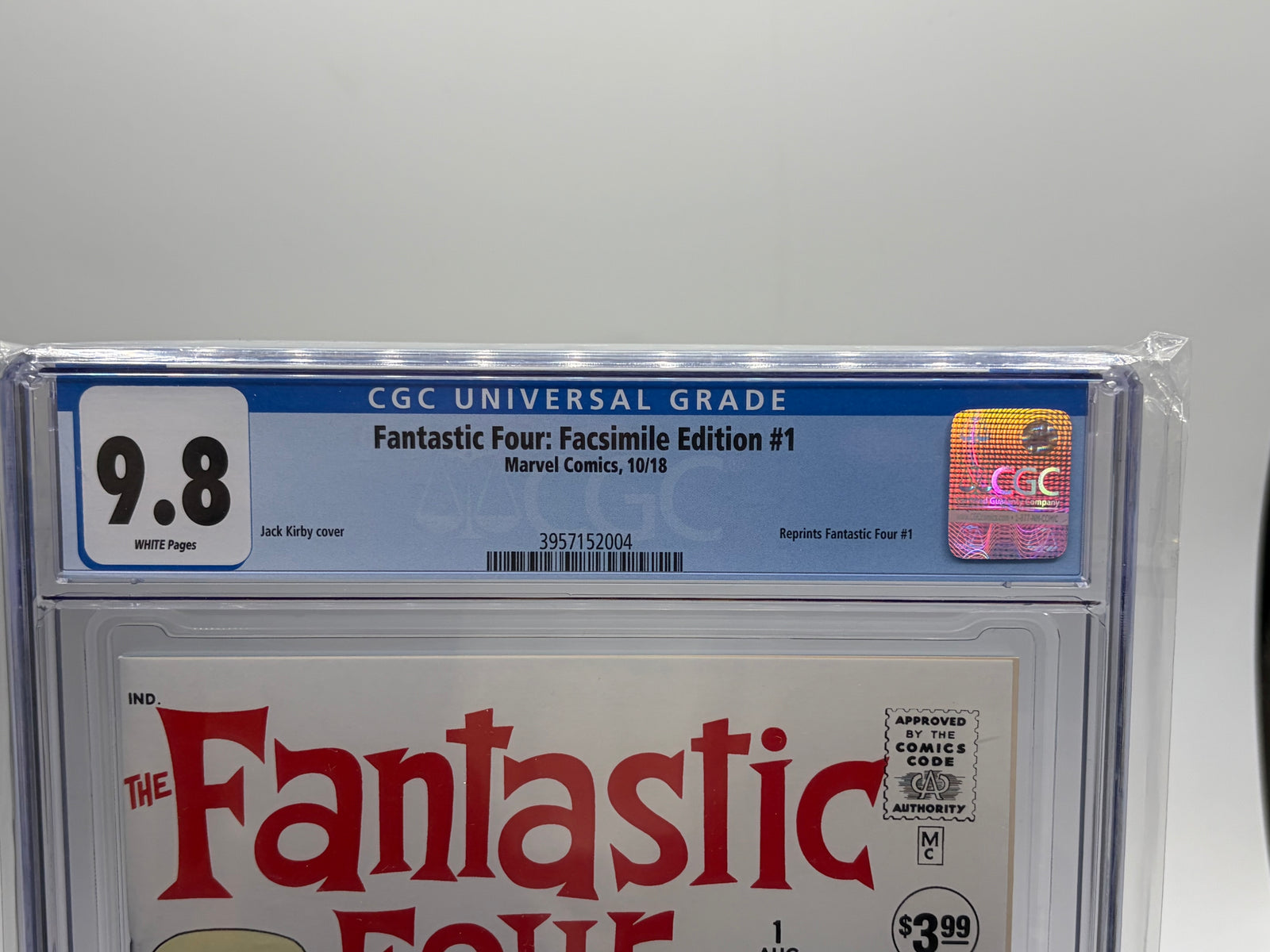 Marvel Fantastic Four Facsimile #1 CGC 9.8 2018 Reprints FF#1 Kirby