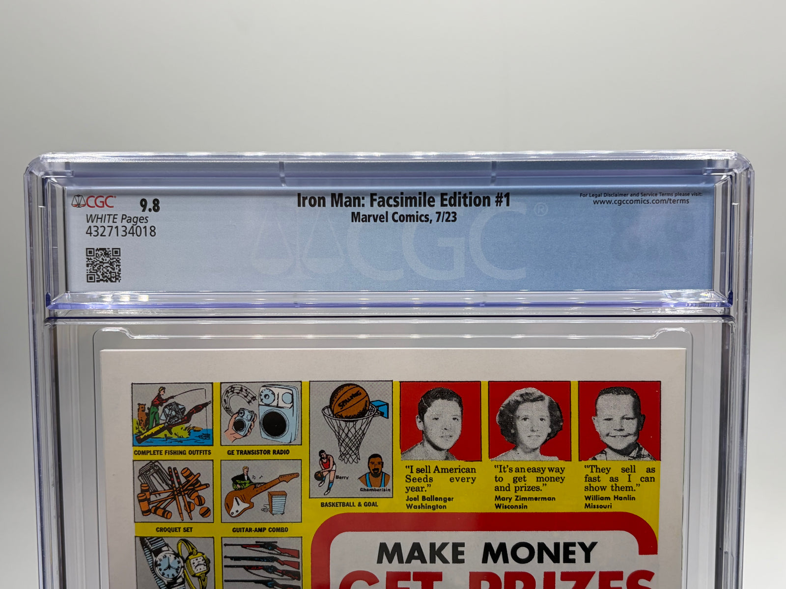 Iron Man #1 Facsimile Reprint CGC 9.8 NM/M 2023