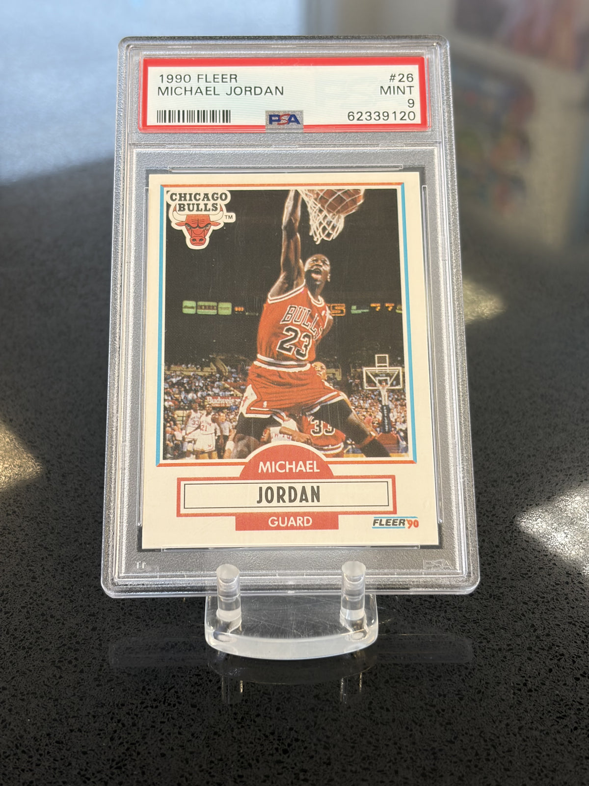 1990 Fleer Michael Jordan PSA 9