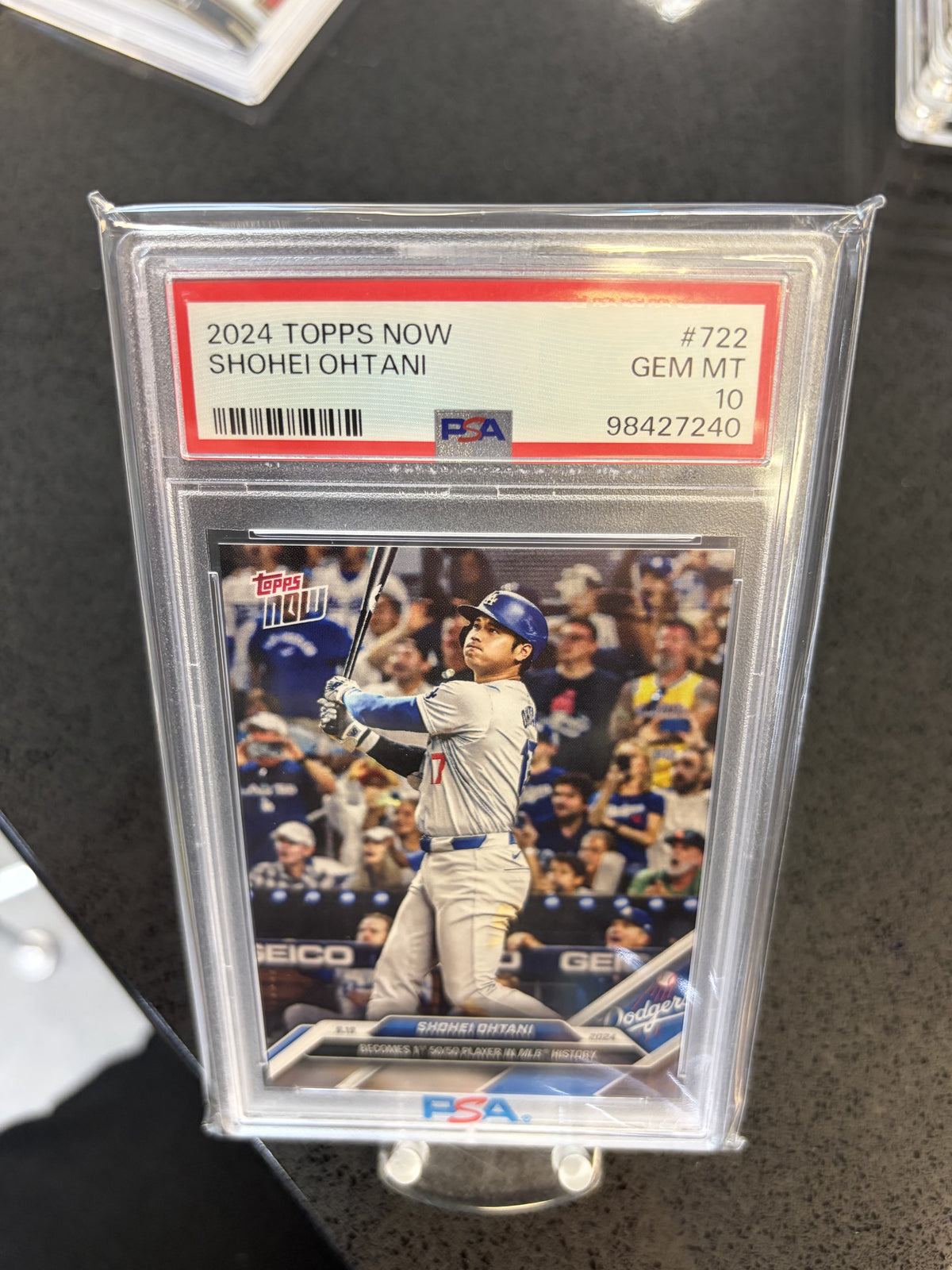 2024 Topps Now Shohei Ohtani #722 50/50 PSA 10