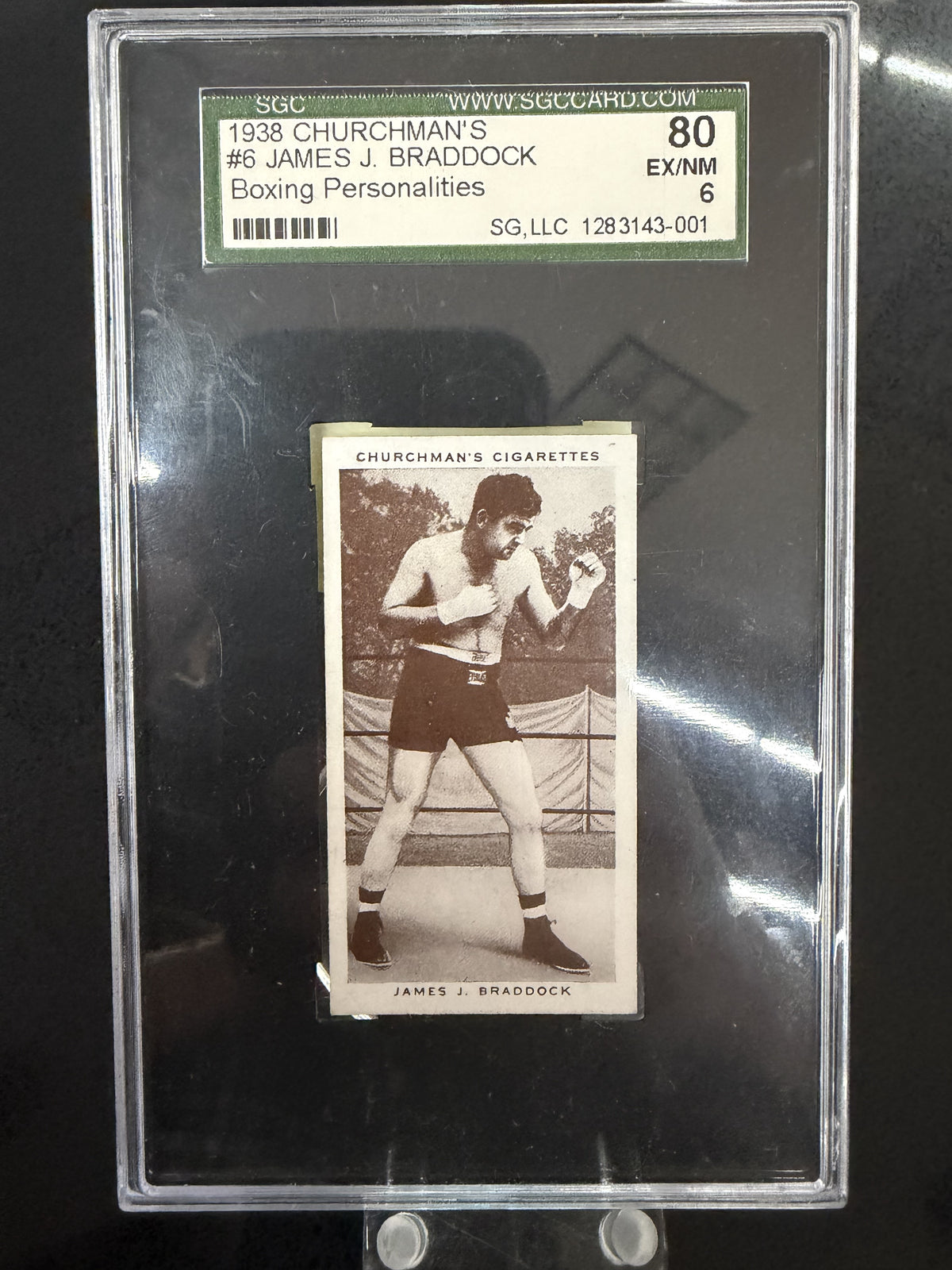 1938 Churchman's #6 James J. Braddock SGC 6