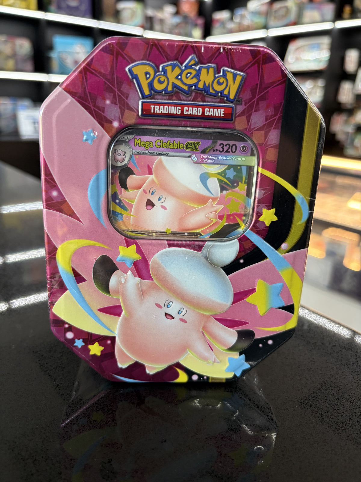 Pokemon: Mega Moonlit Tin - Mega Clefable ex