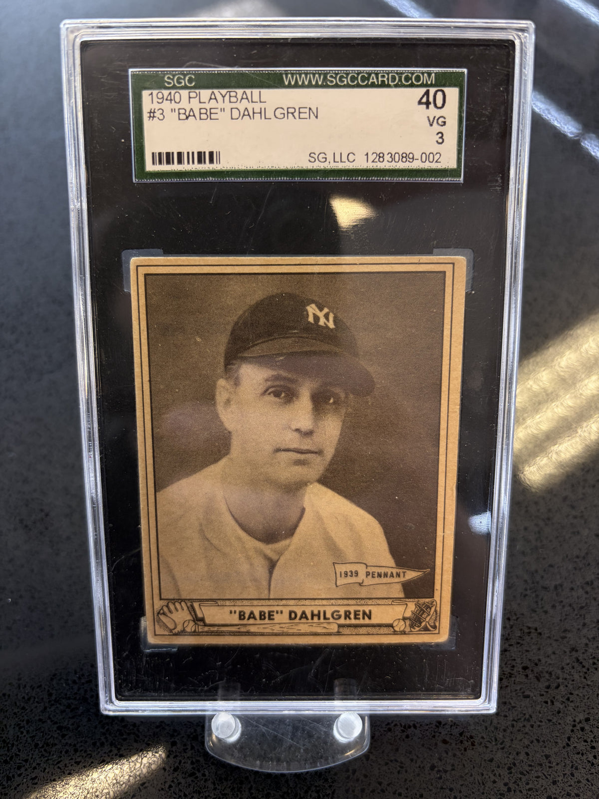 SGC 1940 Playball #3 "Babe" Dahlgren VG 3