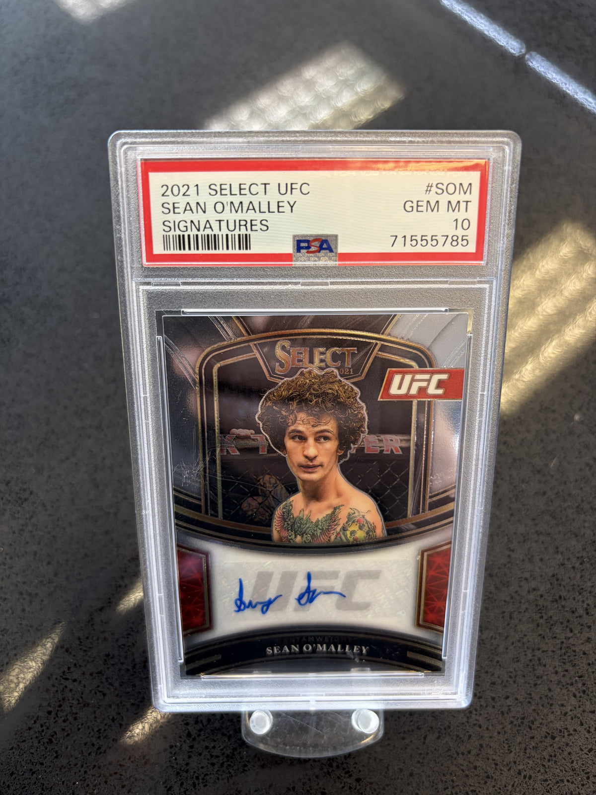2021 Select UFC Sean O'Malley Signatures Auto - PSA 10