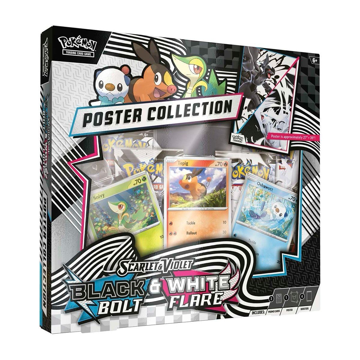Pokémon TCG: Scarlet & Violet – Black Bolt / White Flare Poster Collection