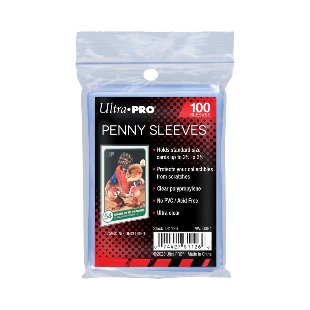 Ultra PRO Penny Sleeves - Standard Size Soft Trading Card Protectors - 100 Count