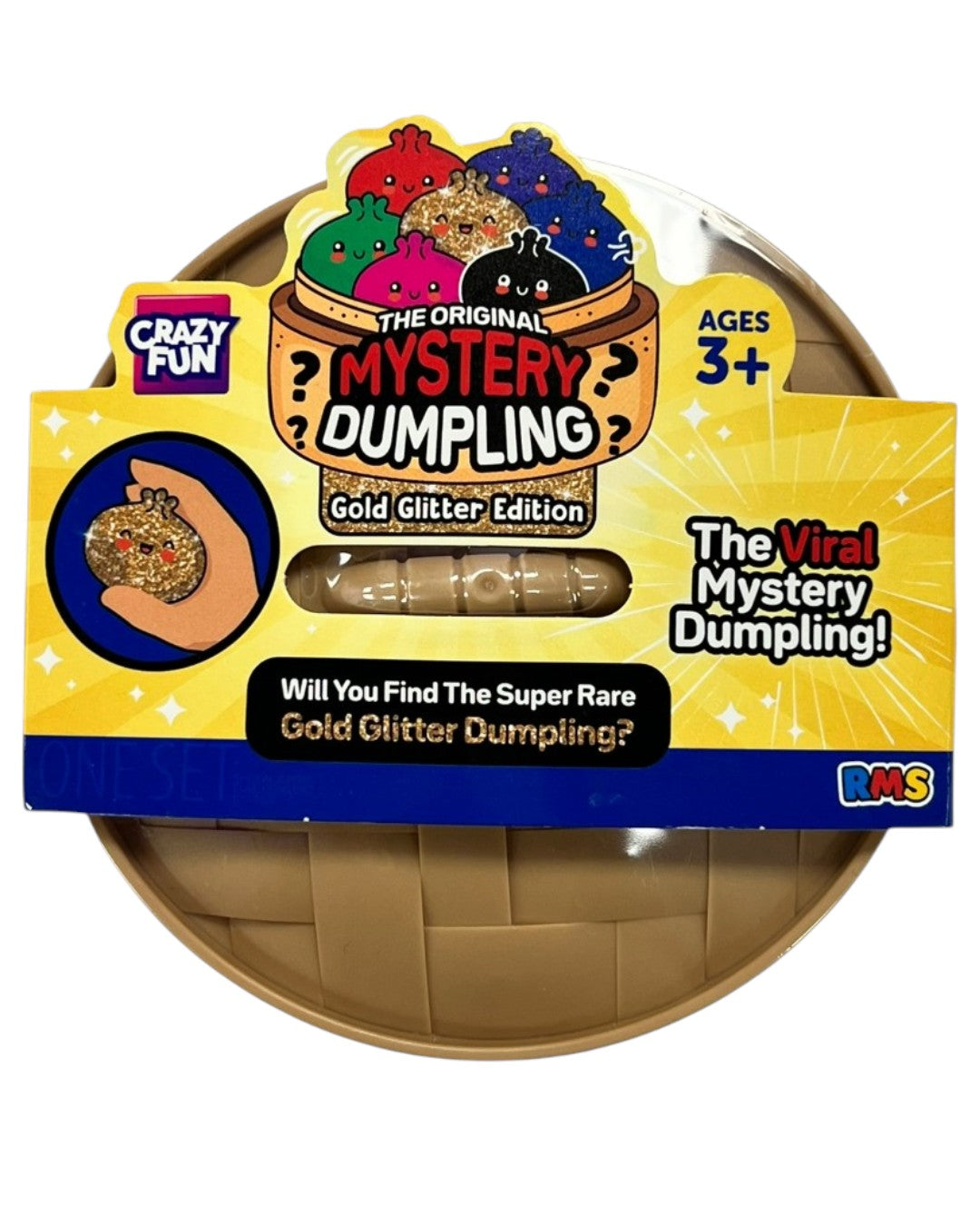 RMS mystery, dumpling, squishy, gold, glitter edition