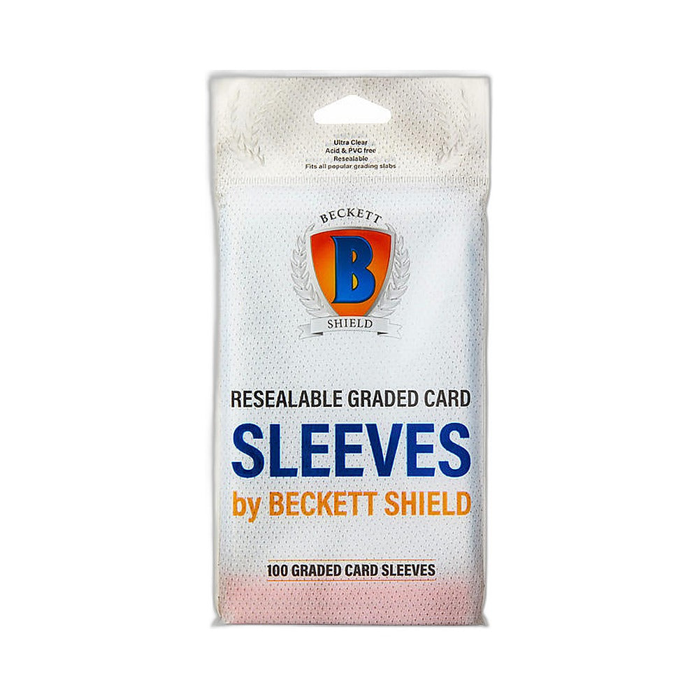 Beckett Shield Resealable Graded Card Sleeves - Pack of 100