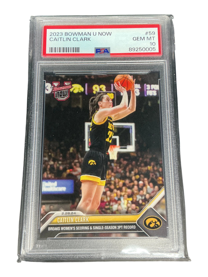 2023 Bowman, U now #59 Caitlin Clark psa 10