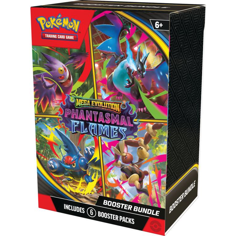 Pokémon TCG: Mega Evolution – Phantasmal Flames Booster Bundle (6 Packs)
