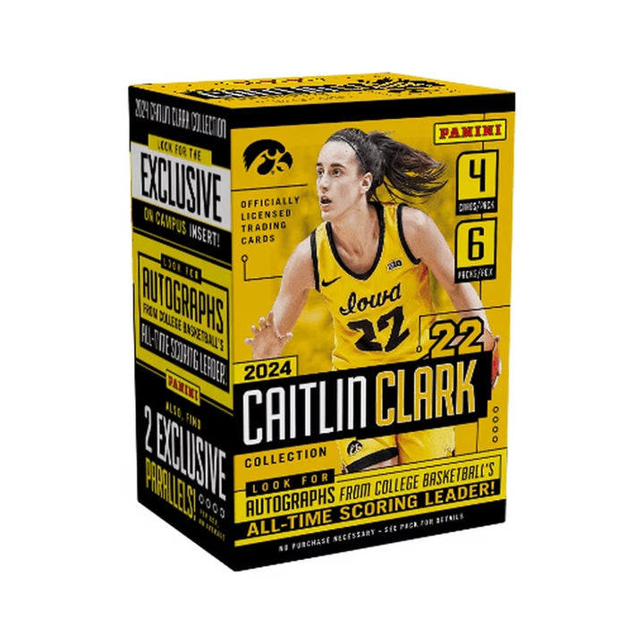 2024 Panini Caitlin Clark Collection Basketball Black Label Blaster Box (Hy-Vee Exclusive)