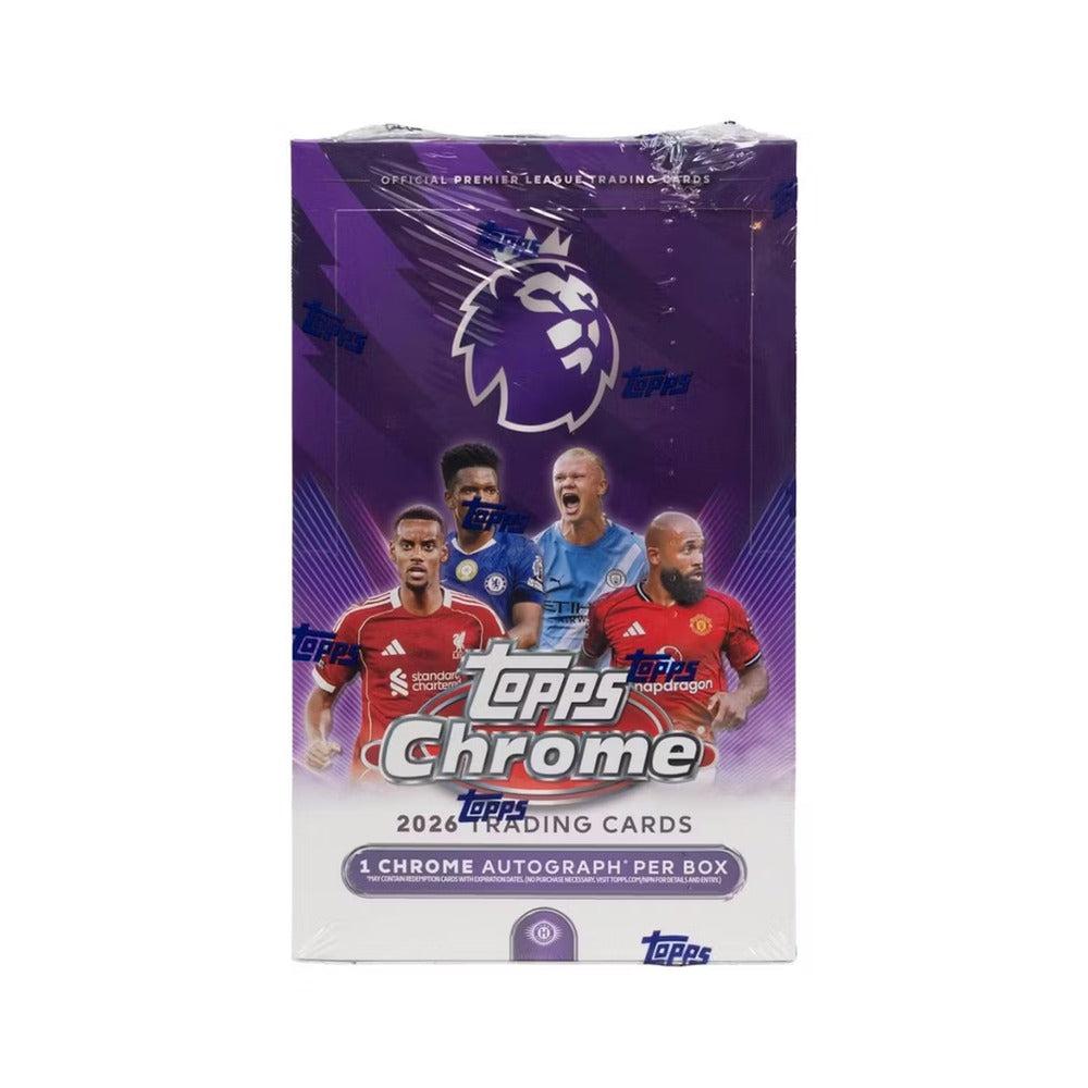 2026 Topps Chrome Premier League Soccer Hobby Box