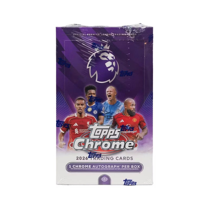 2026 Topps Chrome Premier League Soccer Hobby Box
