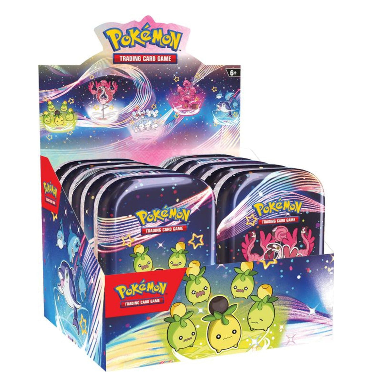 Pokémon TCG: Scarlet & Violet – Paldean Fates Mini Tin Display Box (10 Tins)