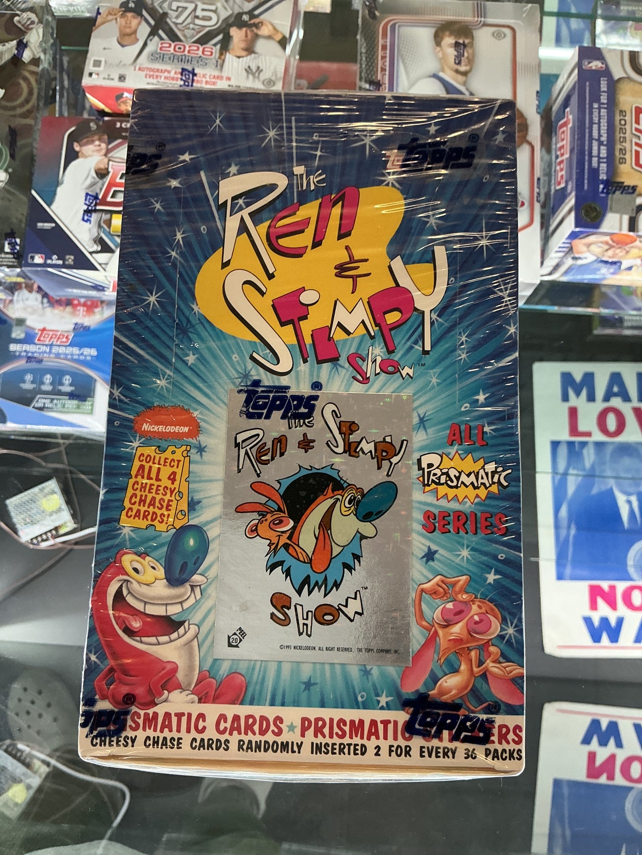 1993 the Ren and Stimpy show hobby box