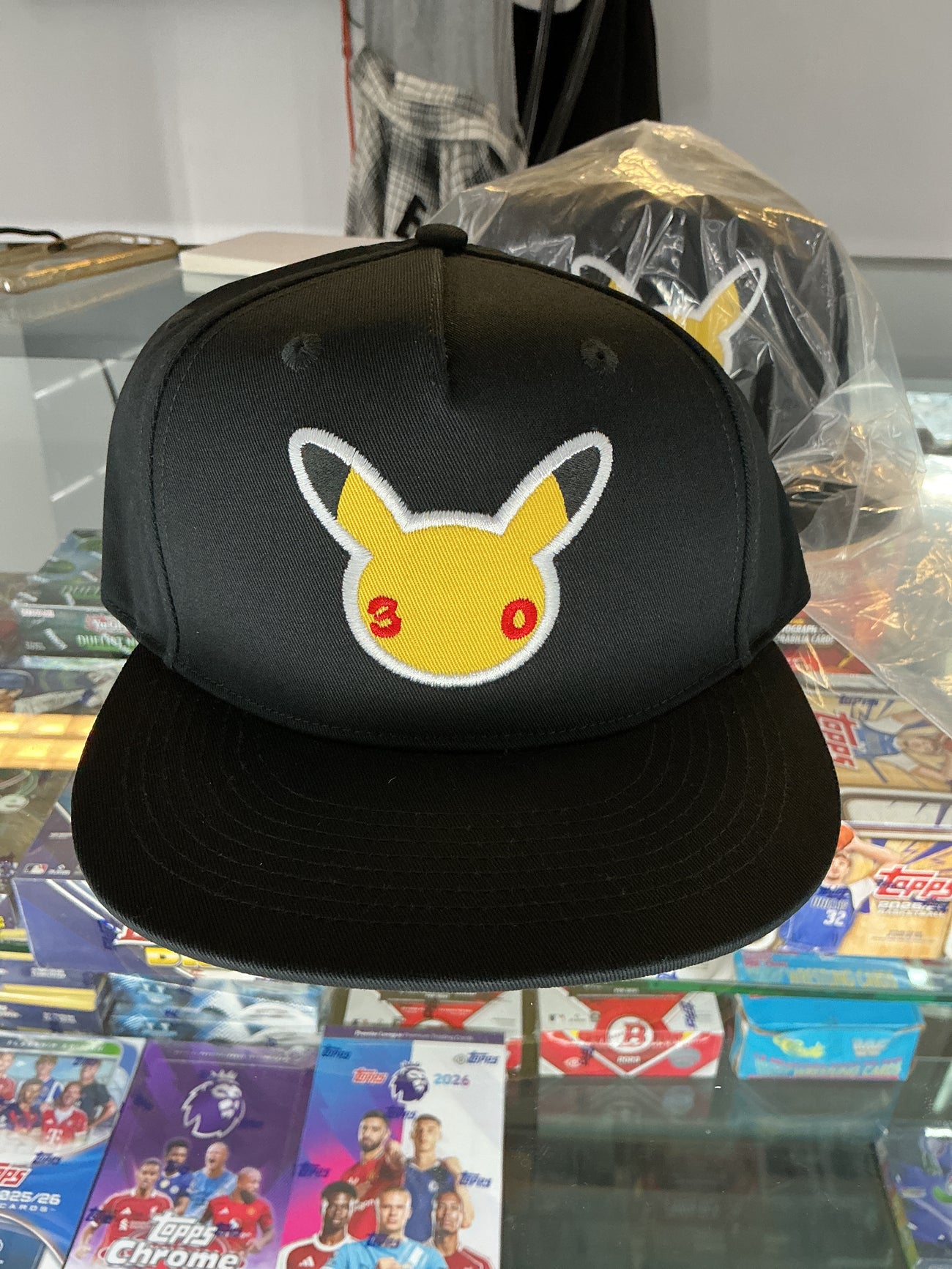 Pokémon 30th celebration flat bill hat, one size