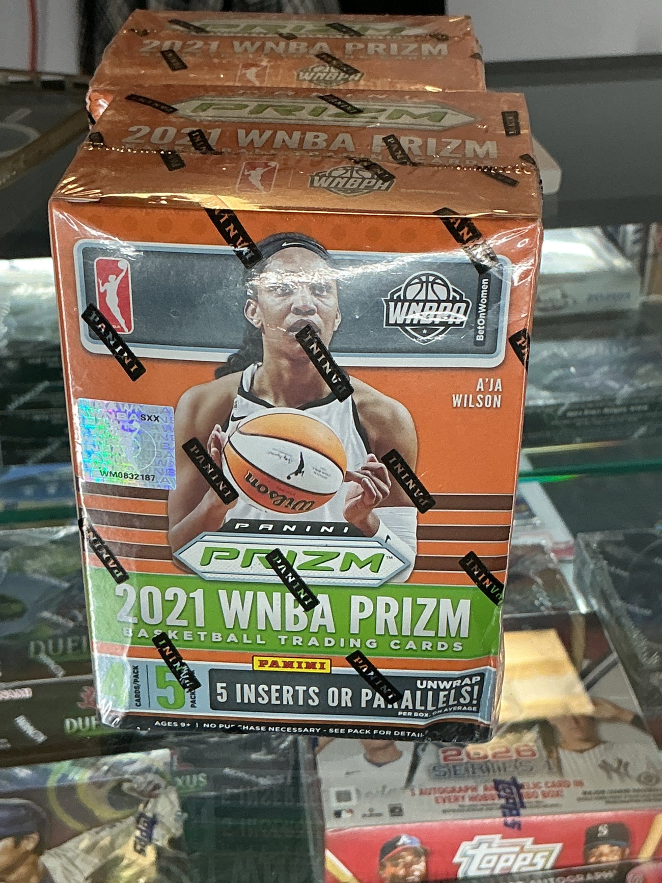 2021 WNBA basketball plaster box