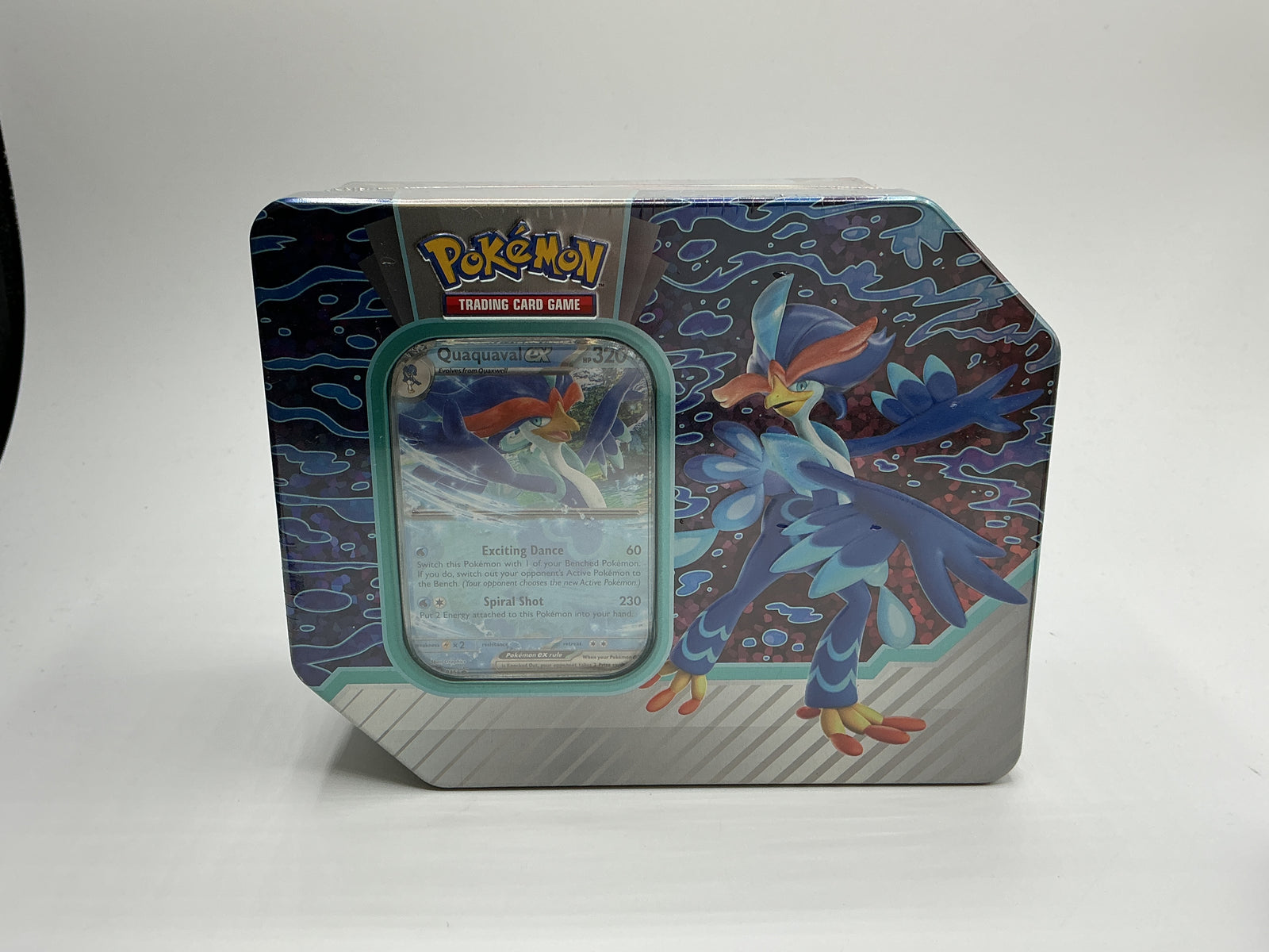 Pokemon TCG Paldea Partners Tin Quaquaval ex 5 Booster Packs Sealed