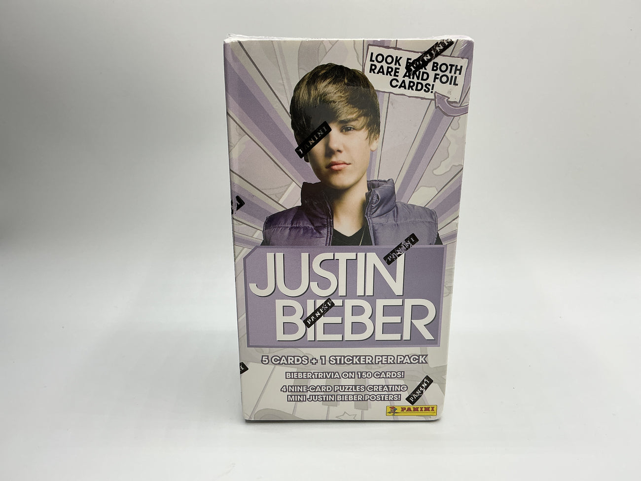 2010 Panini Justin Bieber blaster box 9 packs